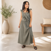 Vestido Con Volantes