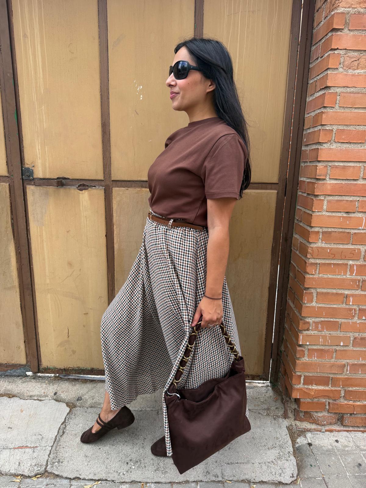 Bolso antelina chocolate