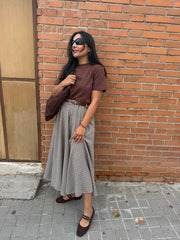 Bolso antelina chocolate