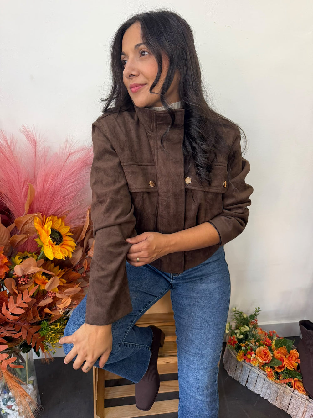 Chaqueta bomber efecto ante