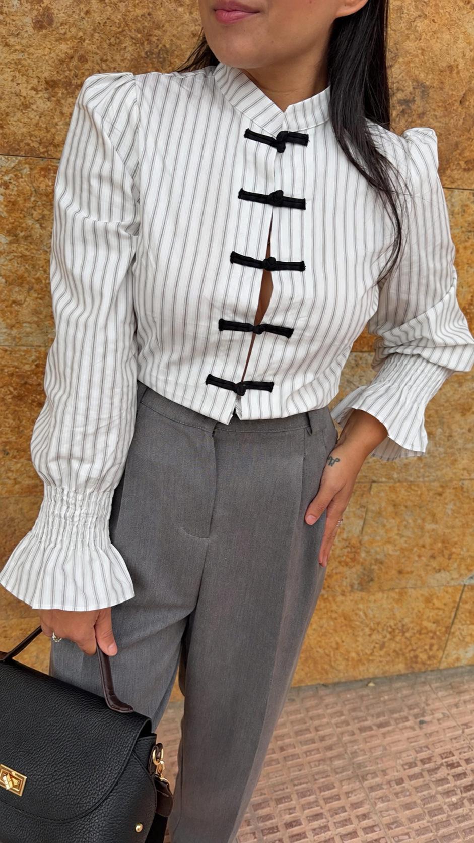 Pantalon gris pinzas